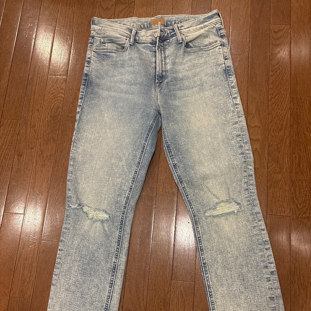 Acid wash mother jeans size 28